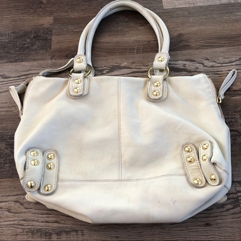 Linea Pelle cream designer soft leather bag - Picture 4 of 12